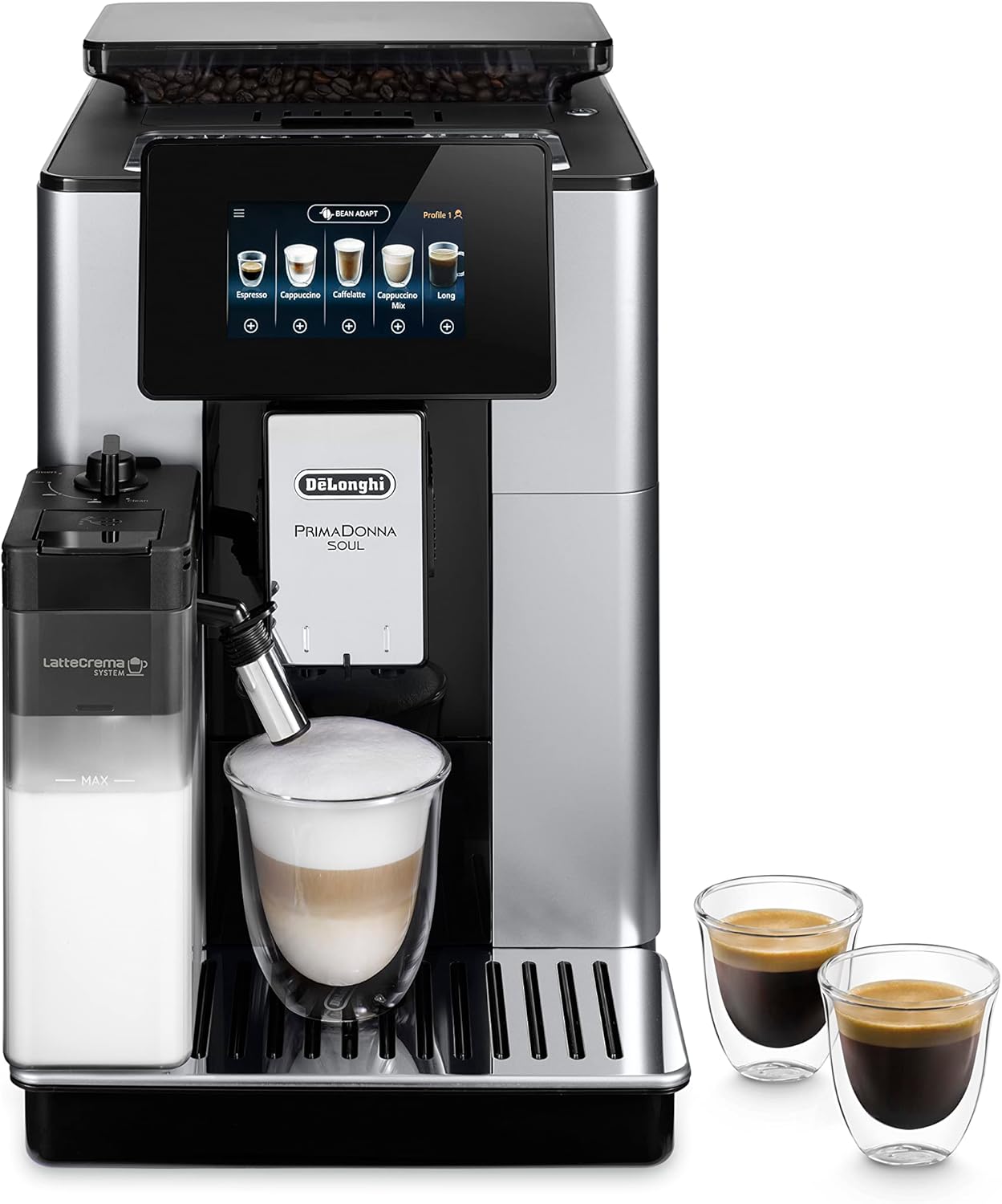 Cafetera superautomática De'Longhi Primadonna Soul con tecnología Bean Adapt.