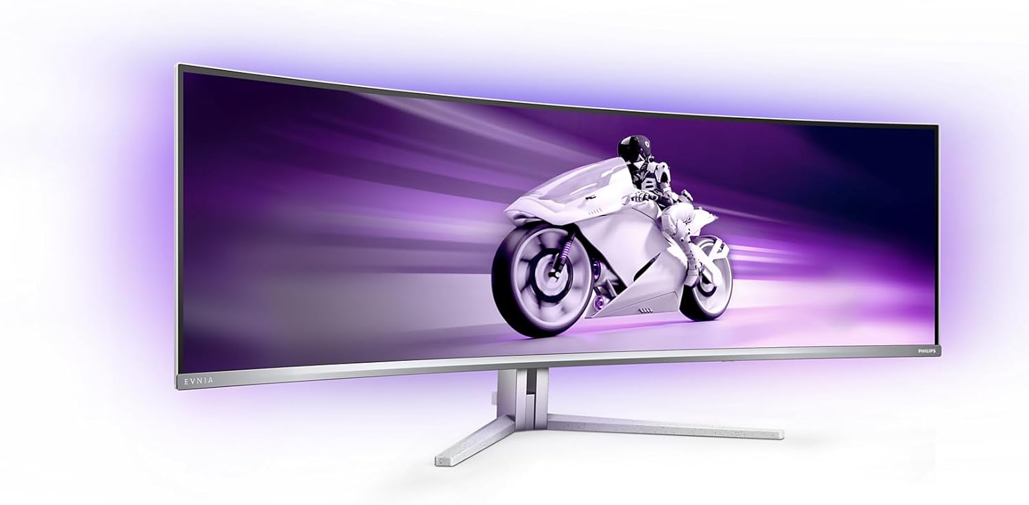 Monitor Philips 49M2C8900L de 49 pulgadas con panel OLED y resolución DQHD.