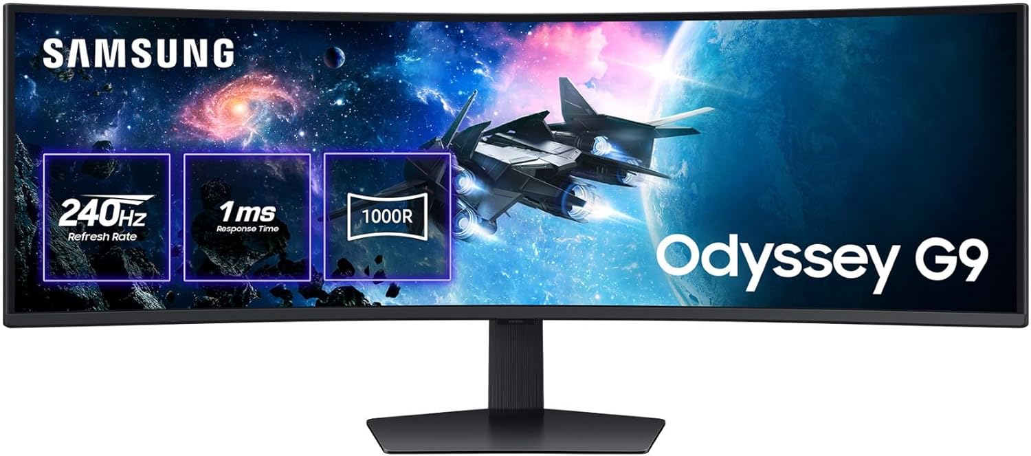 Monitor curvo gaming Samsung LS49CG954EUXEN de 49 pulgadas y alto rendimiento.